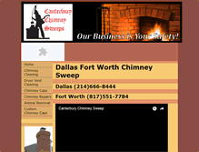 Tablet Screenshot of canterburysweeps.com